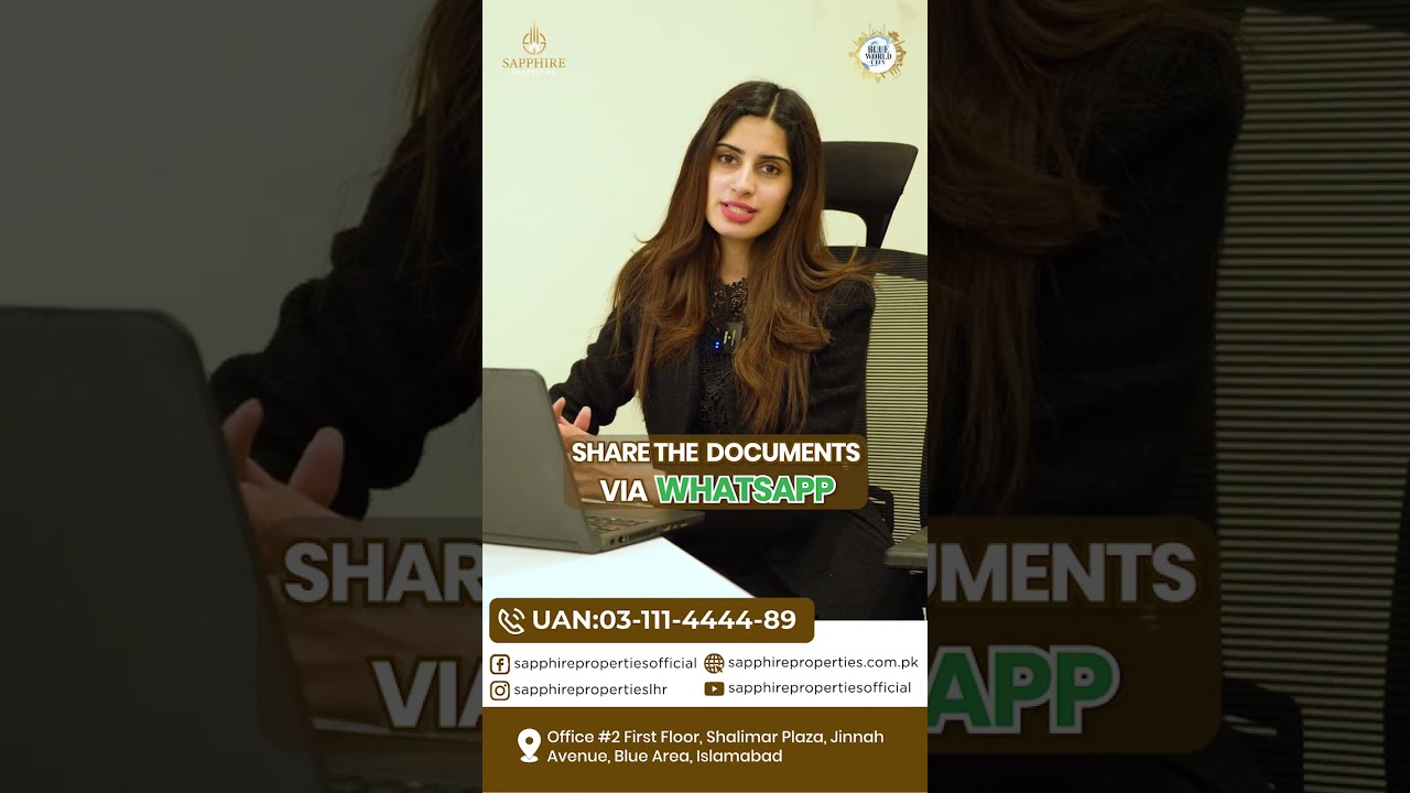 Blue World City Online Booking Procedure With Sapphire Properties | How to Book Real Estate Projects