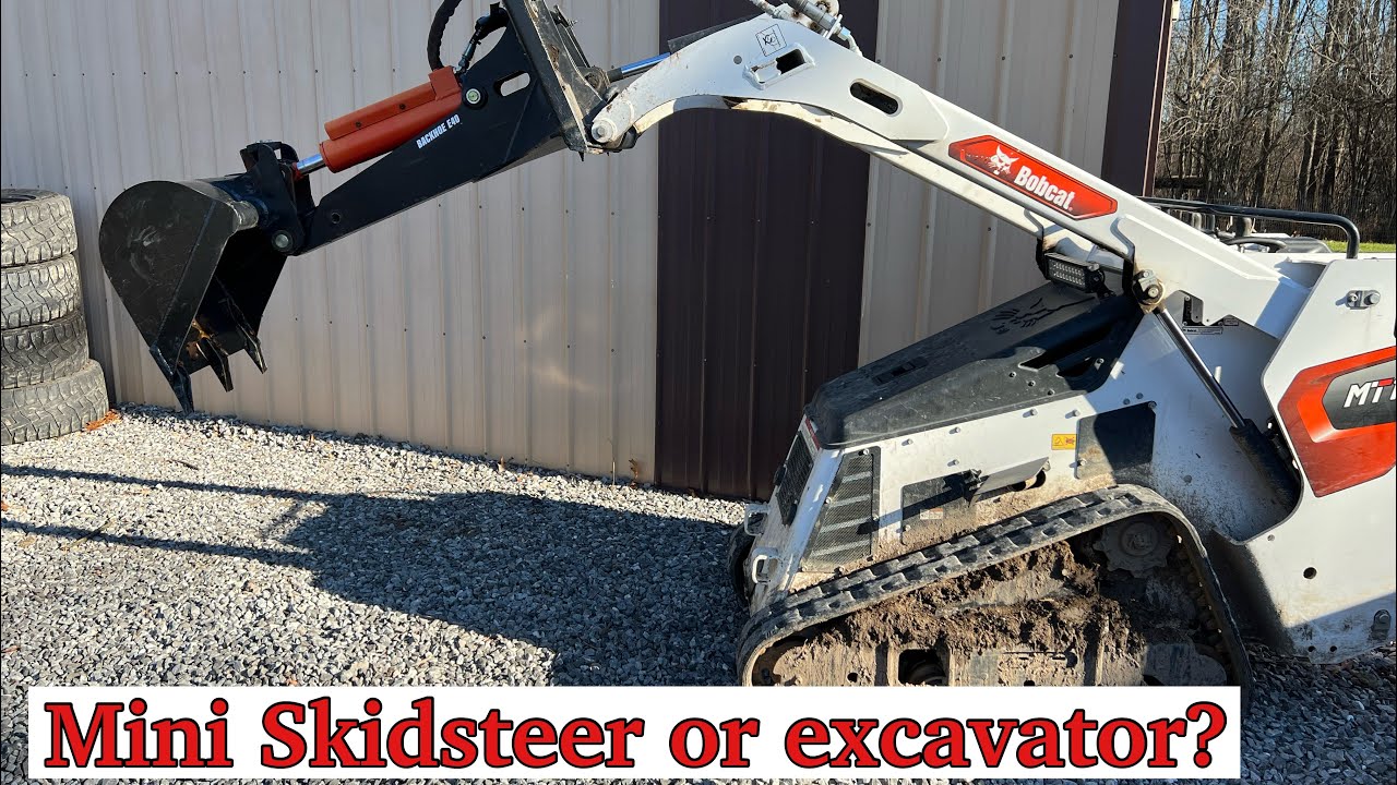 Testing out the Eterra E40 Mini Skid Steer Backhoe Attachment