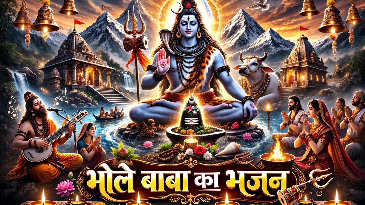 शीश गंगा जी की धार 🙏गले मुंडन का हार#shivbhajanastatus#shivratrispecial#trendingvideo#virlvideo#geet