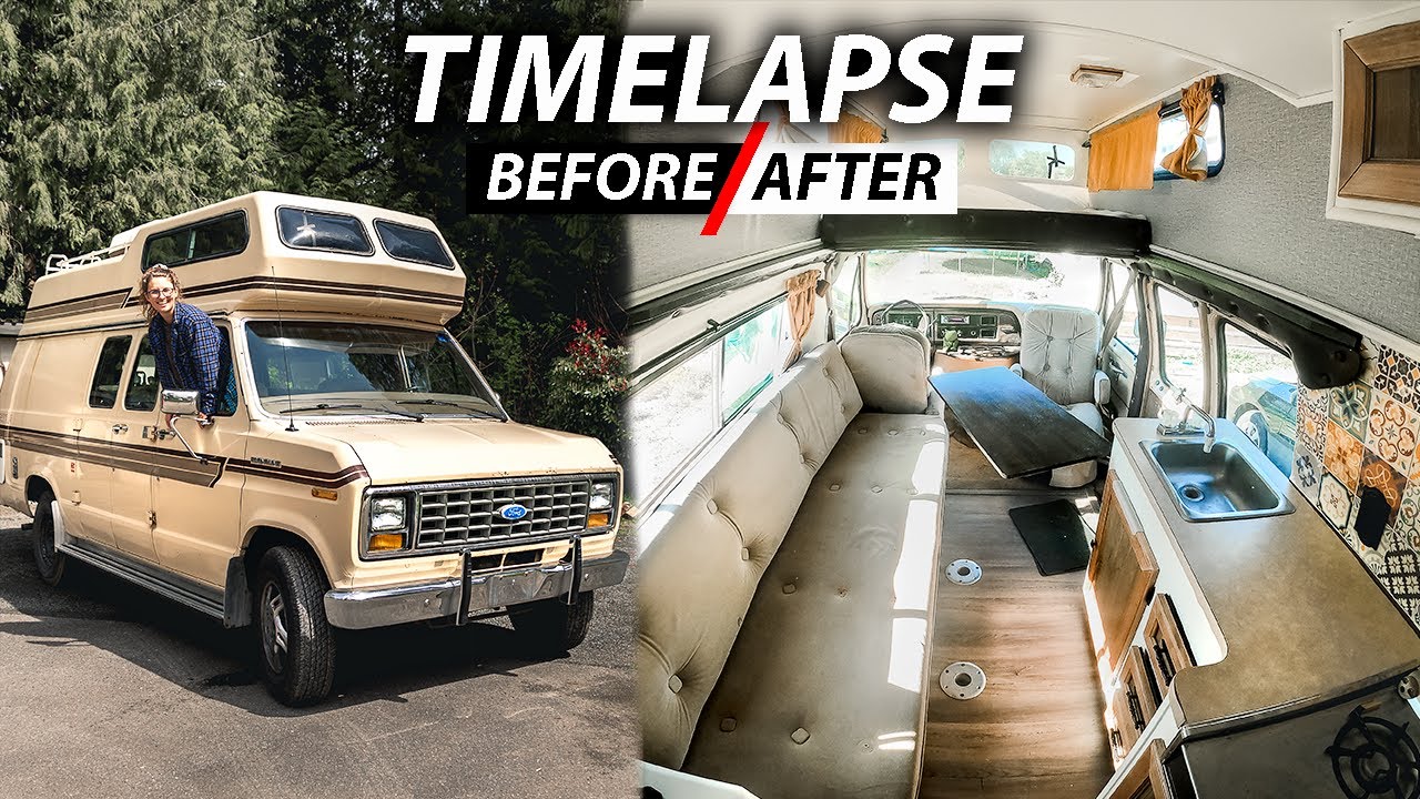 TIMELAPSE: VAN CONVERSION in 10 Minutes | DIY low budget van build