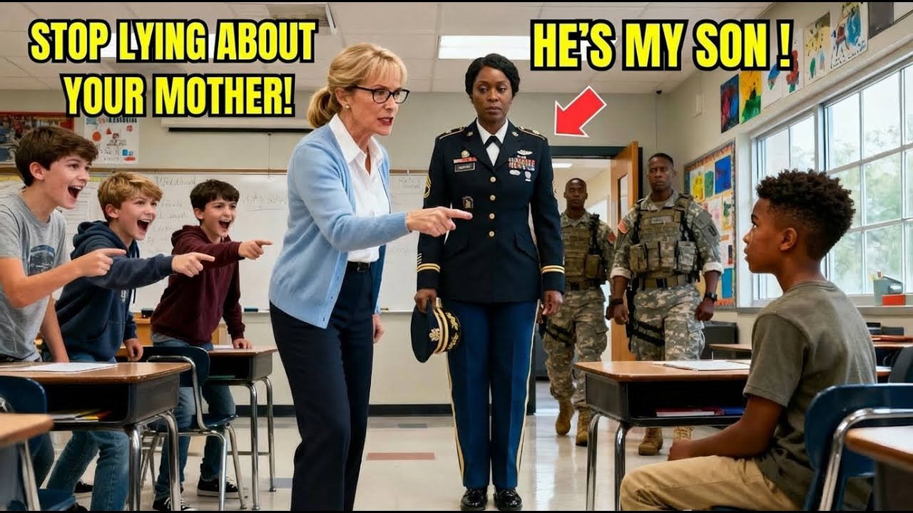 Teacher Calls Black Boy a Liar About His mom's Job — Went Silent When 4-Star General Walked In