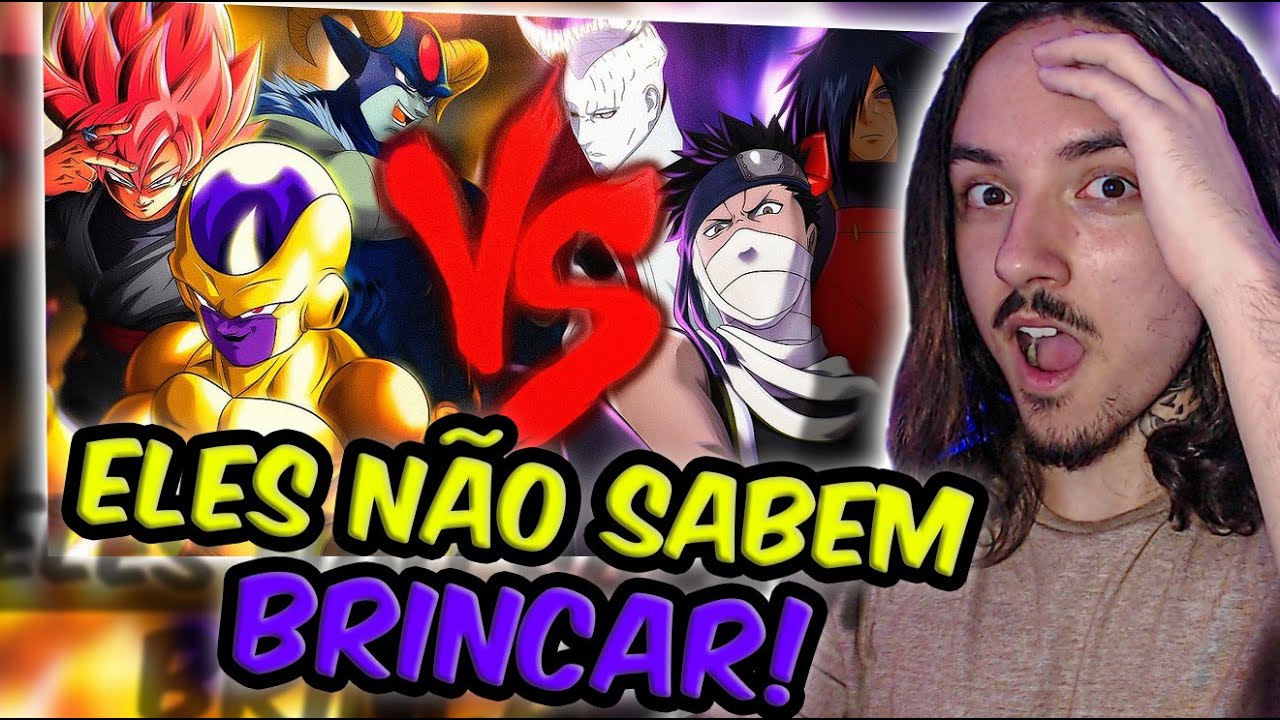 (MANOO KKKK!) REAGINDO ao Vilões de Naruto VS. Vilões de Dragon Ball | Combate de Rimas // REACT