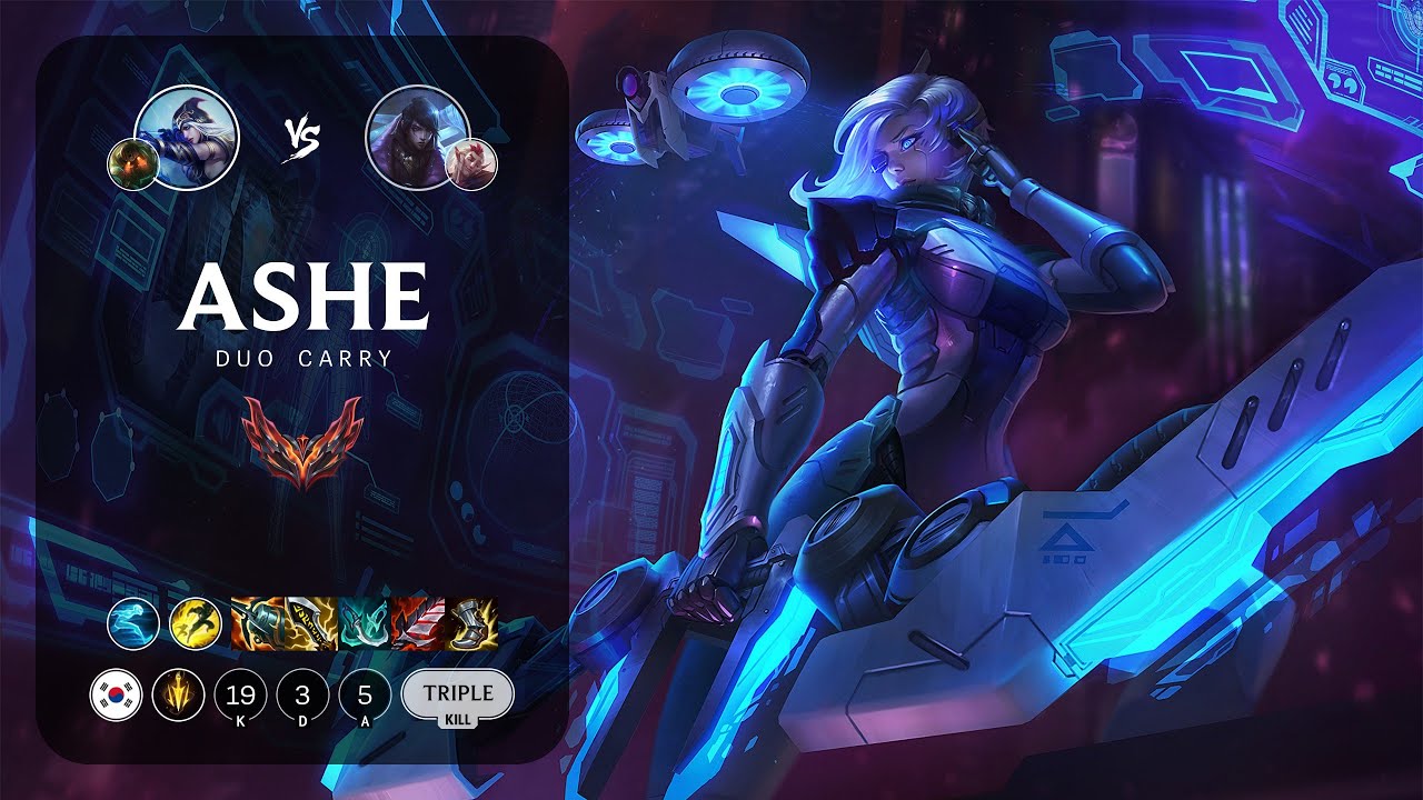 Ashe ADC vs Aphelios - KR Grandmaster Patch 13.17