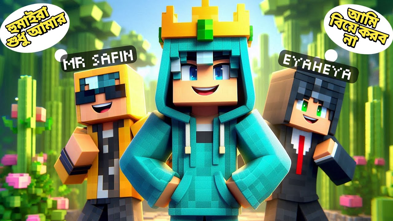Three brother survive Minecraft wrold | তিন ভাইয়ের বেঁচে থাকতে হবে এই ভয়ংকর দুনিয়াতে 🥶