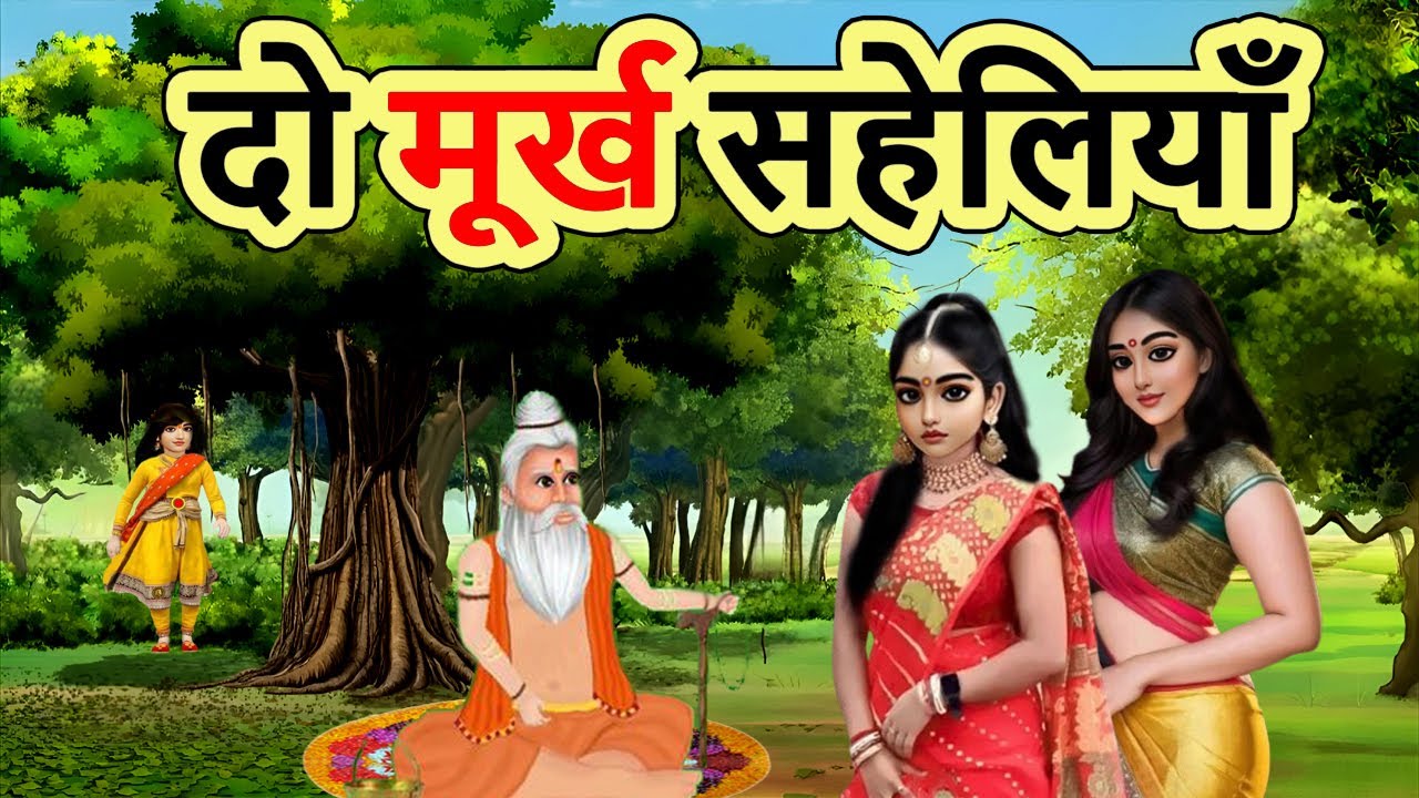 दो मूर्ख सहेलियाँ | DO MURKH SAHELIYAN | cartoon story | moral story | bedtime story | mann k voice
