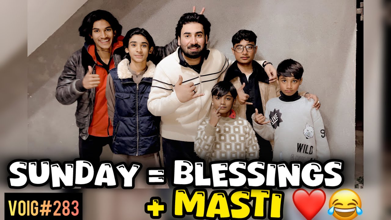 Sunday Full Family Day ❤️ | Church, Nashta, Basant & horror Prank 😂 | Daily Vlog#283 