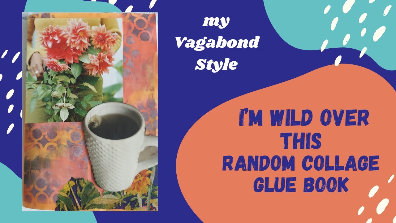 I'm wild over this random collage glue book!