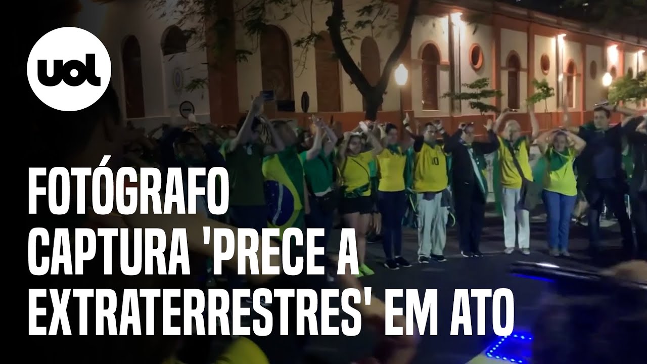 Fotógrafo diz que bolsonaristas 'pedem socorro a extraterrestres' em vídeo; assista