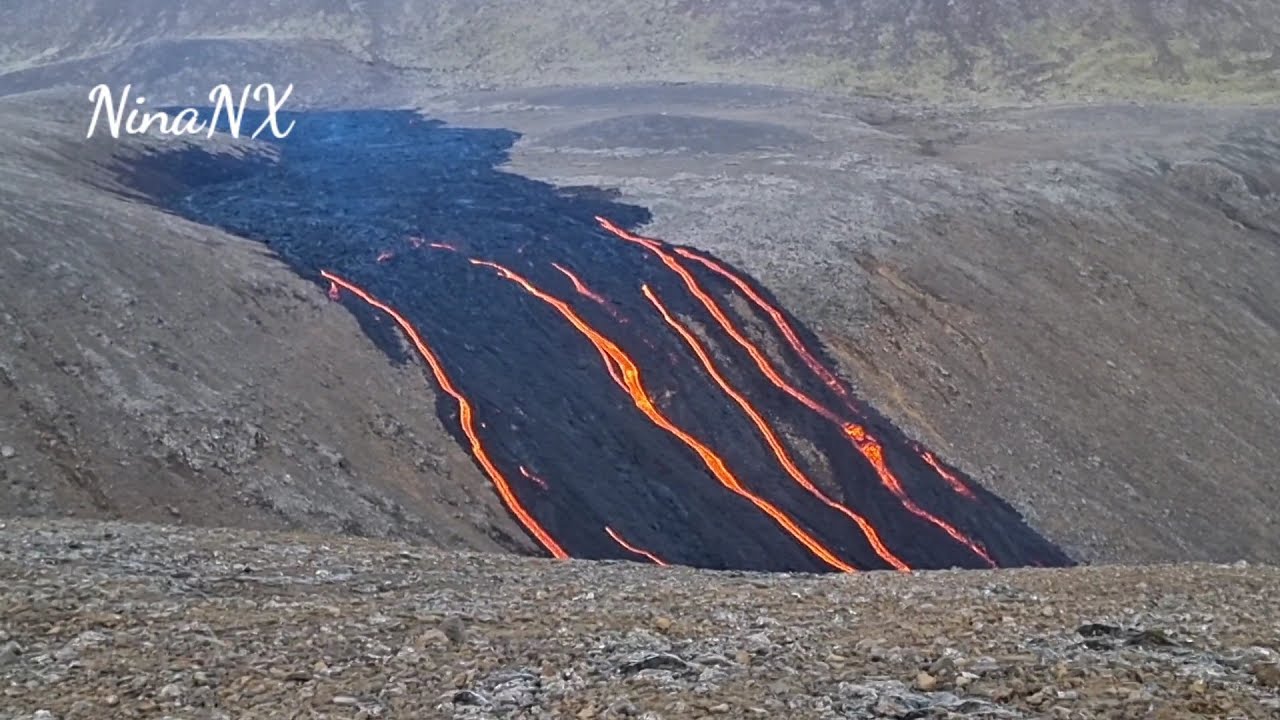 Multiple lava rivers into Natthagi