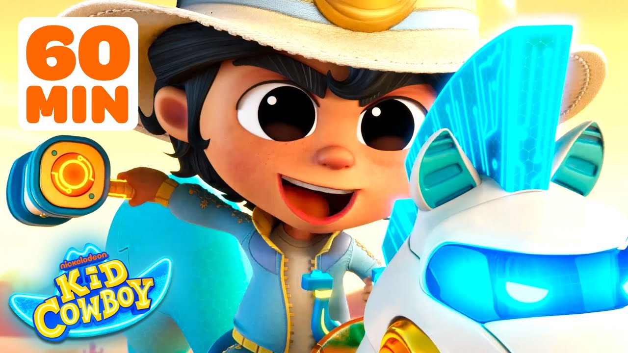 Kid Cowboy's Gadget Rescues & Robohorse Races! 🤠 w/ Luna | 1 Hour | Kid Cowboy