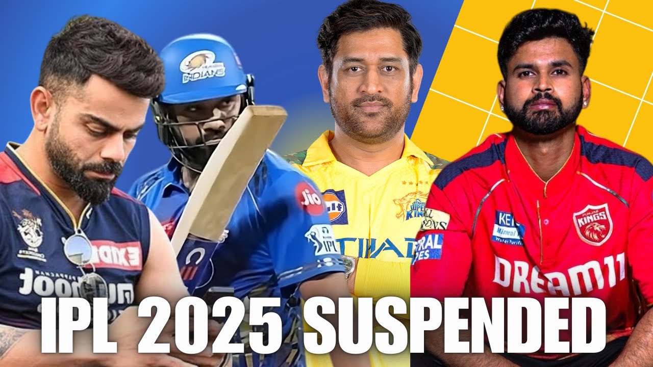 🔴 BREAKING NEWS : IPL 2025 SUSPENDED | IPL 2025 Suspended Due To India-Pakistan Tensions | #ipl2025