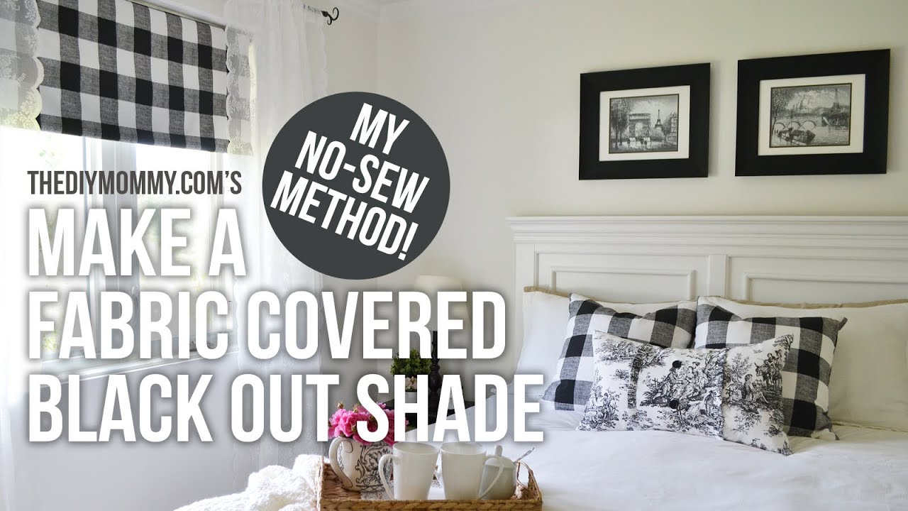 How to Make a Fabric Covered Black Out Shade + Our Guest Cottage Bedroom Reveal!