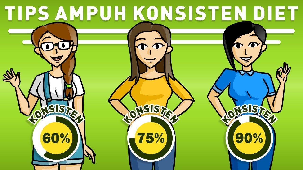 TIPS MUDAH MENURUNKAN BERAT BADAN | CARA KONSISTEN DIET SEHAT