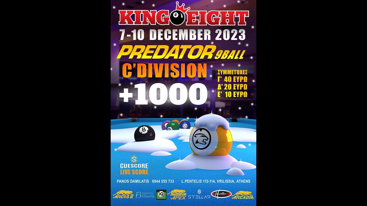 👑KING8 PREDATOR C’ DIVISION 9-BALL  -  FINAL👑