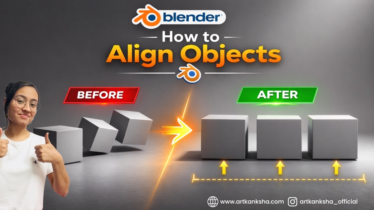 How to Align Objects in Blender | Easy & Accurate Method