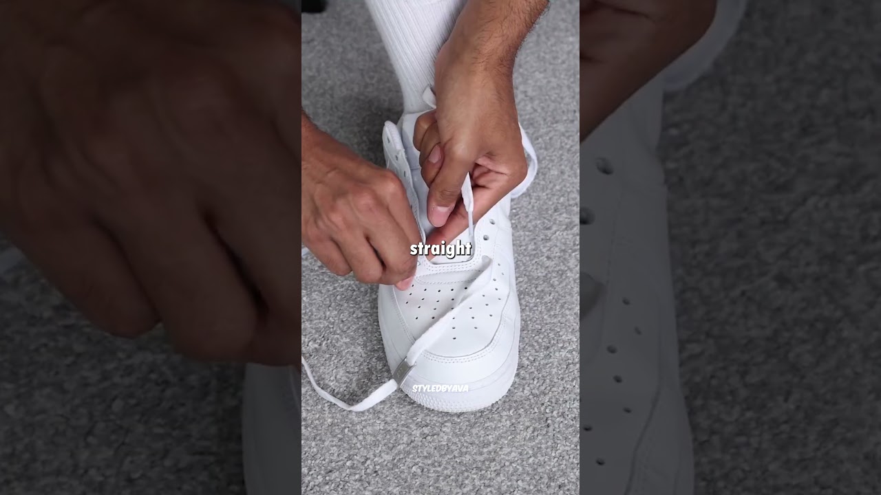 👟 Как правильно шнуровать кроссовки Air Force 1. Аккуратный внешний вид кроссовок ✨