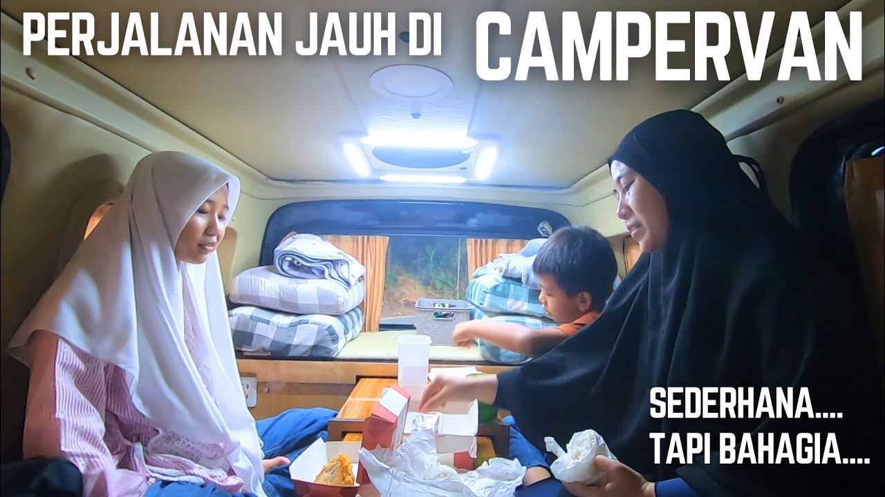 PETUALANGANKU DGN CAMPERVAN AJAK ANAK BINI HIDUP BERPINDAH PINDAH DI PANTAI IMPIAN JADI NYATA