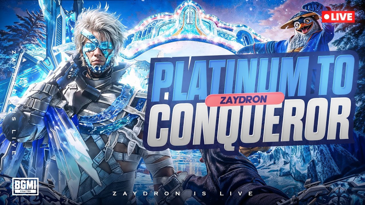 Platinum To Conqueror Push Live🔥#shortsfeed #shorts #bgmi #bgmilive #shortlive #zaydronislive