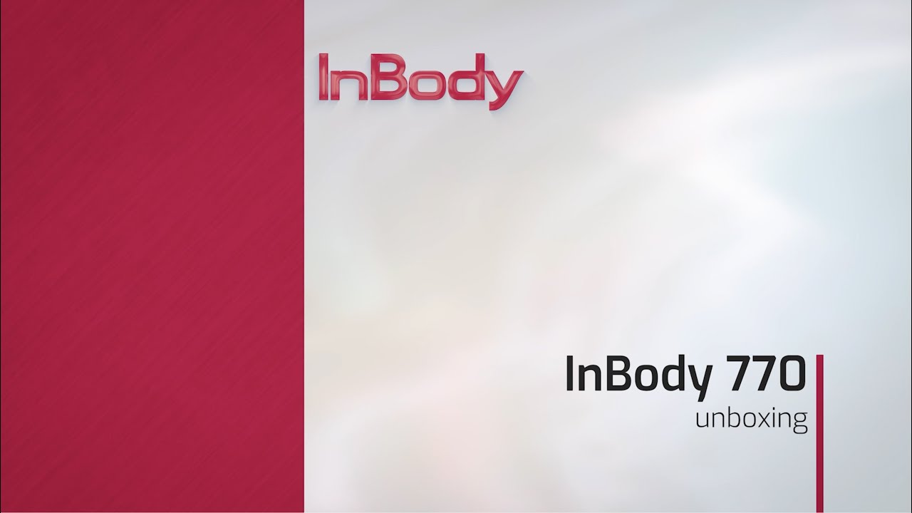 InBody 770 - Unboxing