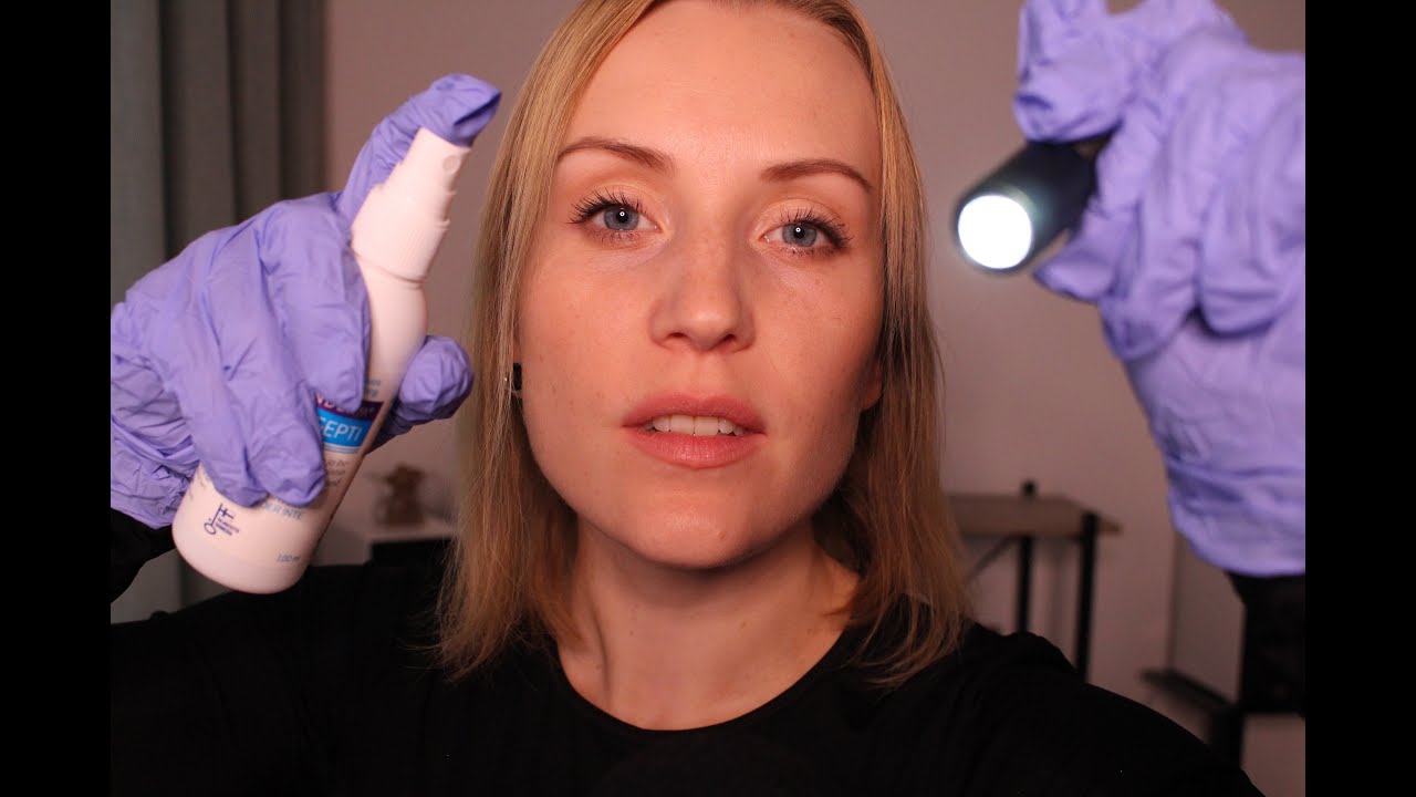 ASMR Suomi LÄÄKÄRI ROLEPLAY | Haavan puhdistus