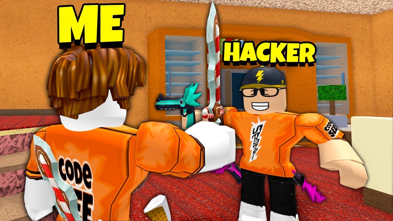 Playing a HACKER for MY STOLEN ACCOUNT.. (Roblox Murder Mystery 2)