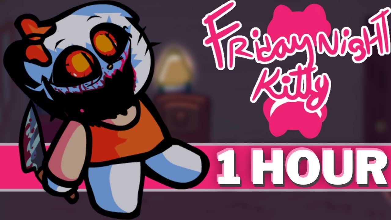 BEAUTIFUL SMILE - FNF 1 HOUR Songs (FNF Mod Music OST VS Hell On Kitty Hello Kitty Horror Song)
