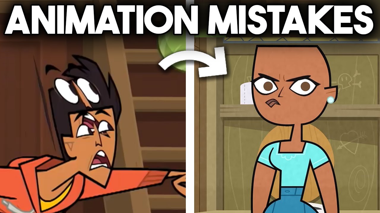 Total Drama Reboot Animation Mistakes