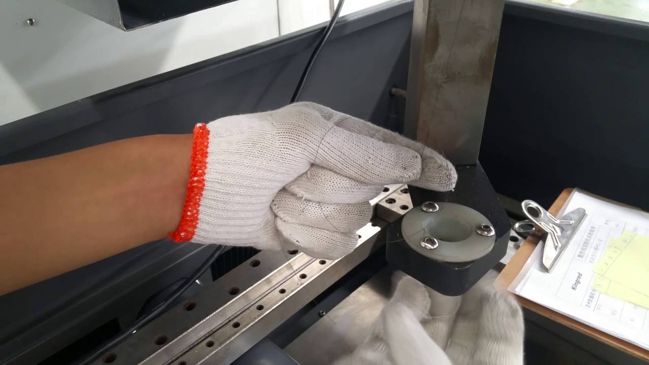 CNC wire cut EDM KD500ZL-A wire installation demonstration