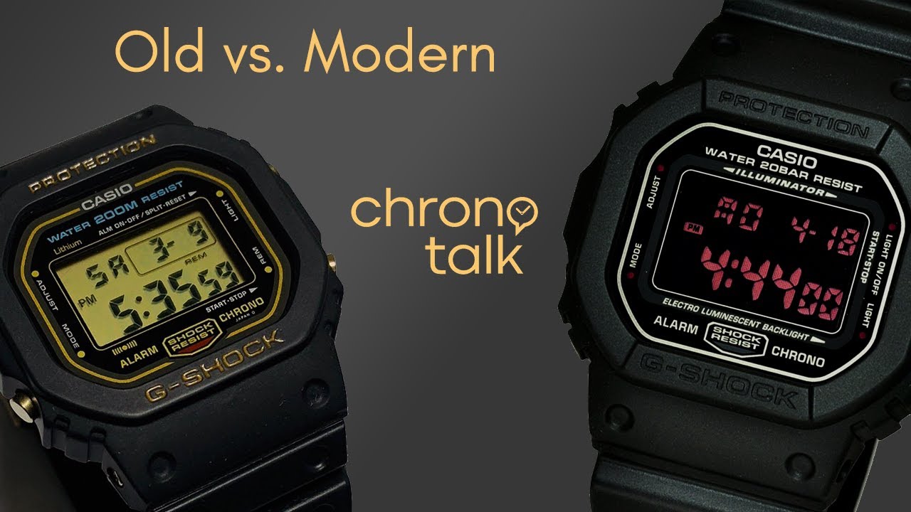 [EN] Construction and electronic module: old versus modern Casio G-Shock DW-5600