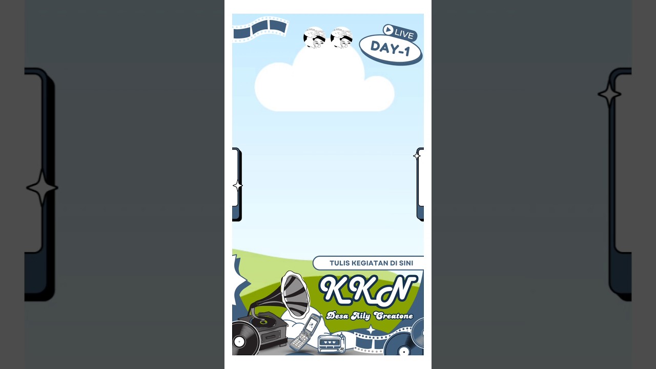 template live report story kkn #template #desain #canva #story #livereport #kkn
