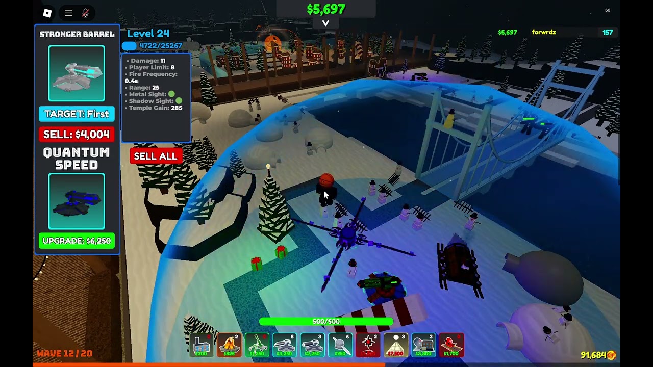 Roblox Cube Defense Christmas 2024 Path 4 Solo