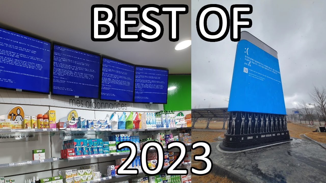 The best BSOD's of 2023 top of r/pbsod last year public bluescreens and computer fails