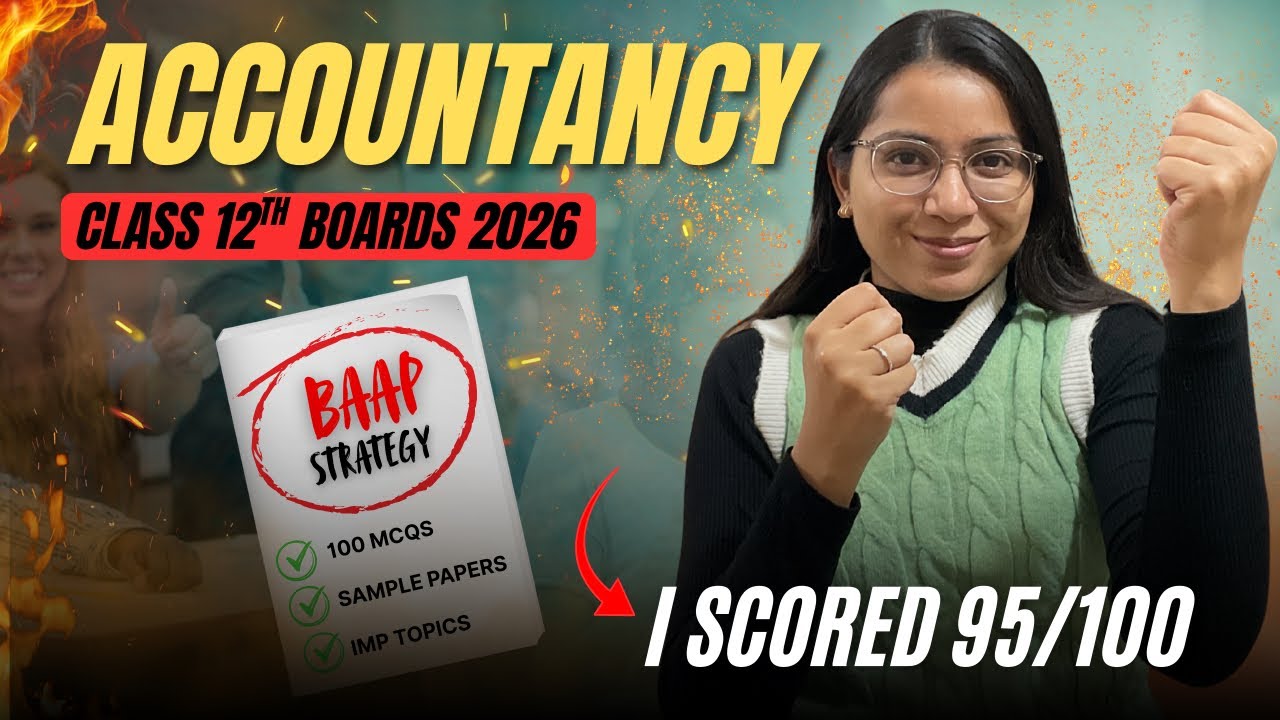 I Scored 95 Marks in My Accountancy Exam 🔥| 4 Days BAAP Strategy 😭| High Weightage Topics 