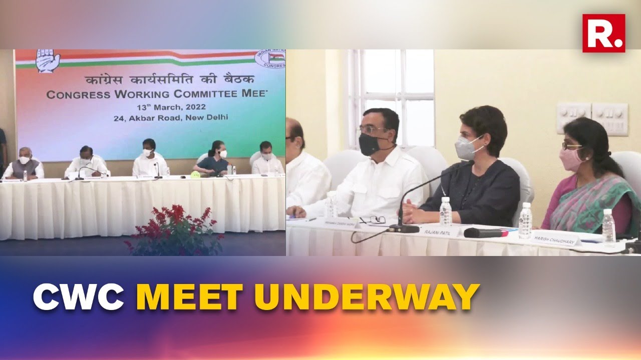 CWC Meet Underway In Delhi After Congress Faces Defeat In All 5 States Of Assembly Elections 2022