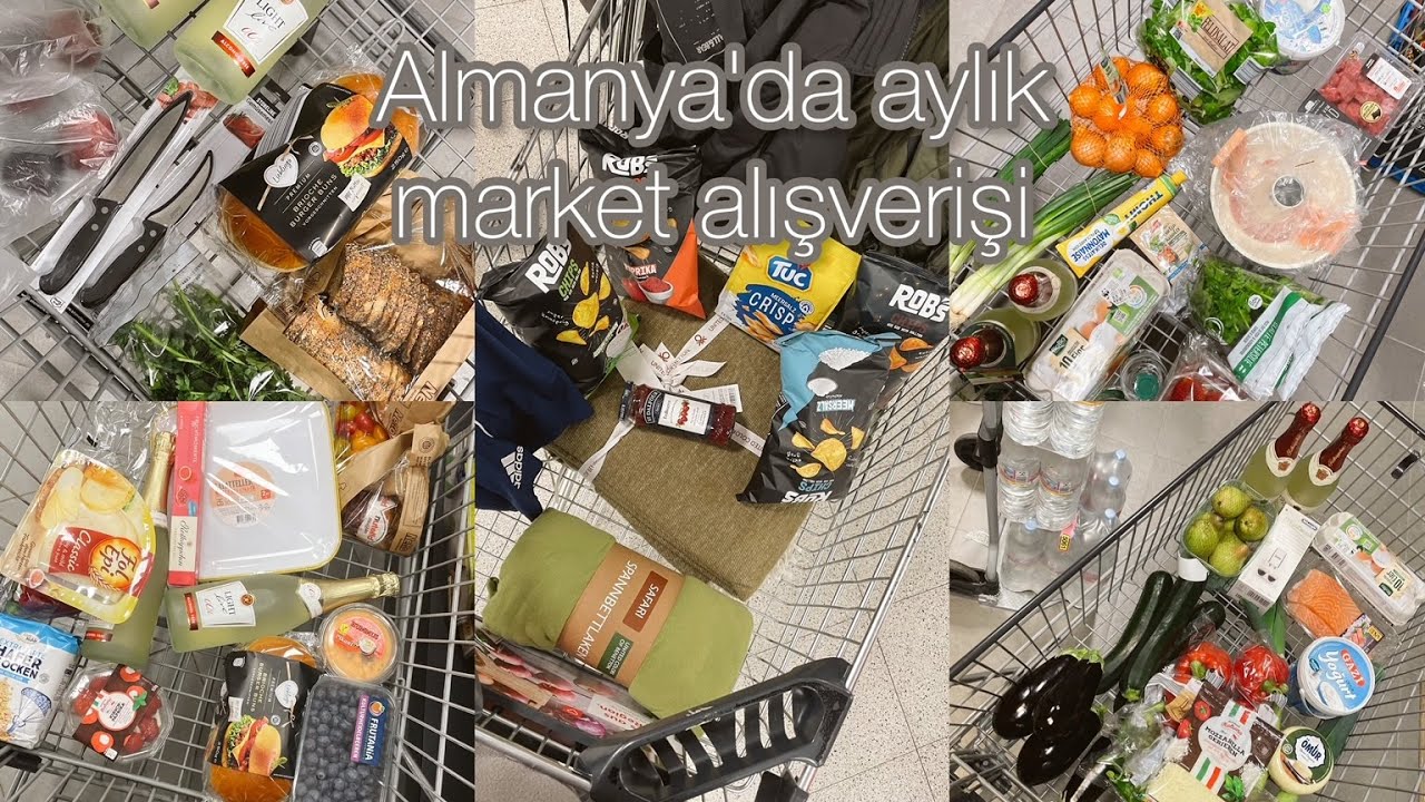 Almanya'da aylık market alışverişi #4 | Nisan