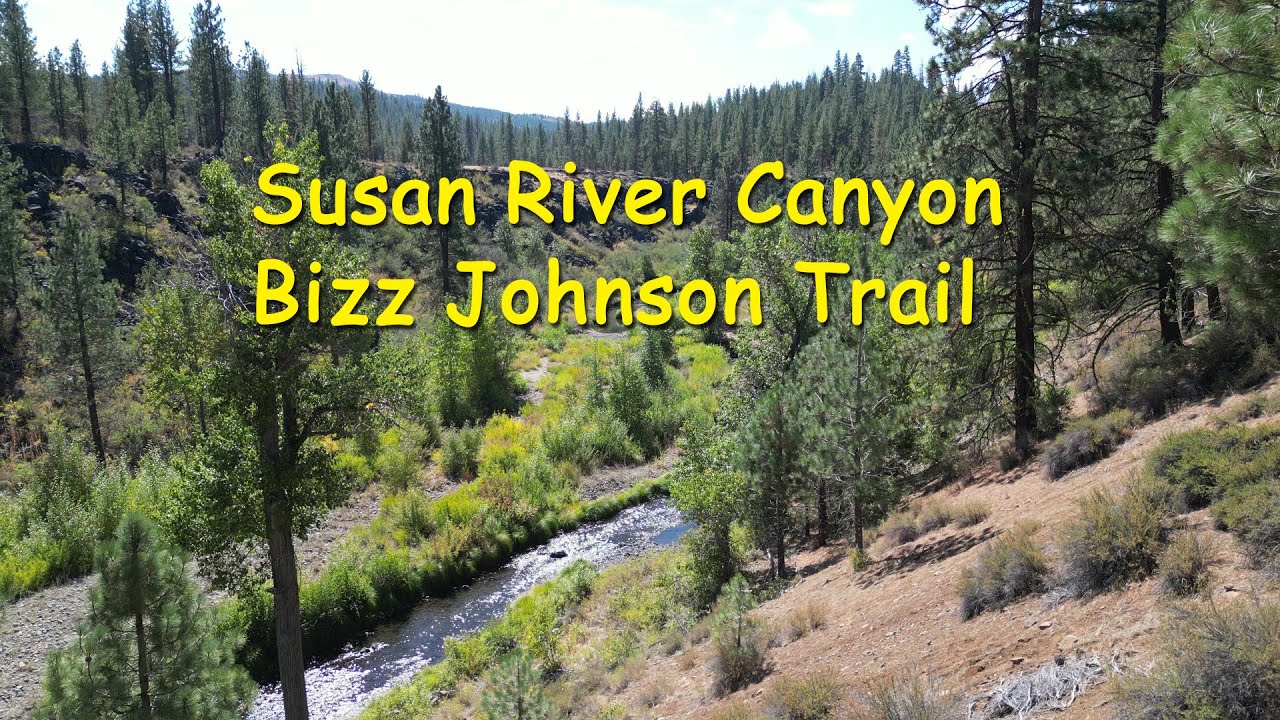 Biking the Bizz Johnson Trail, Susanville, California and camping at Merrill Campground, Lassen NF