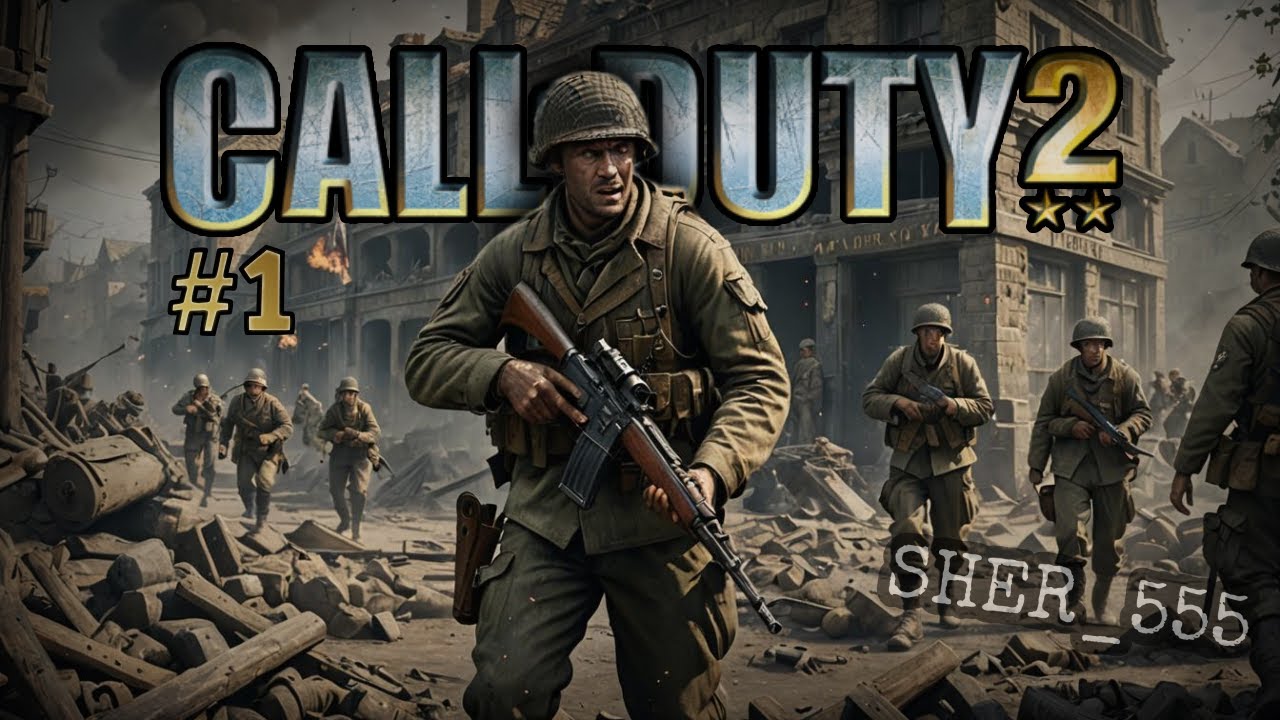 Call of Duty 2 (2005) #1 ► Yangi tarixni boshlanishi ► O'zbekcha LET'S PLAY