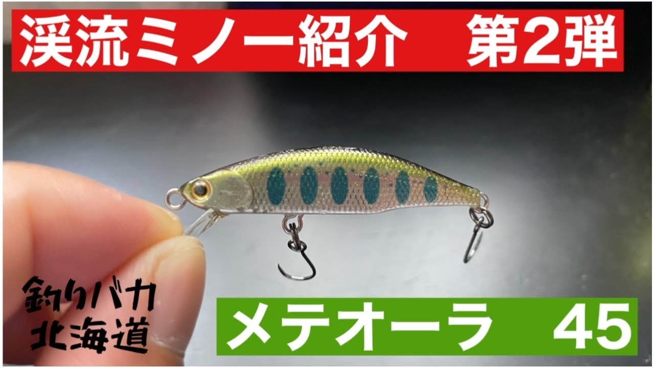 渓流ミノー 紹介　第2弾　ジャクソン　メテオーラ45