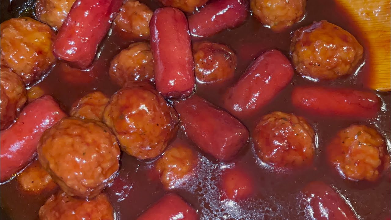 Как приготовить мини-смузи BBQ с фрикадельками / сладкие фрикадельки с барбекю и виноградным желе