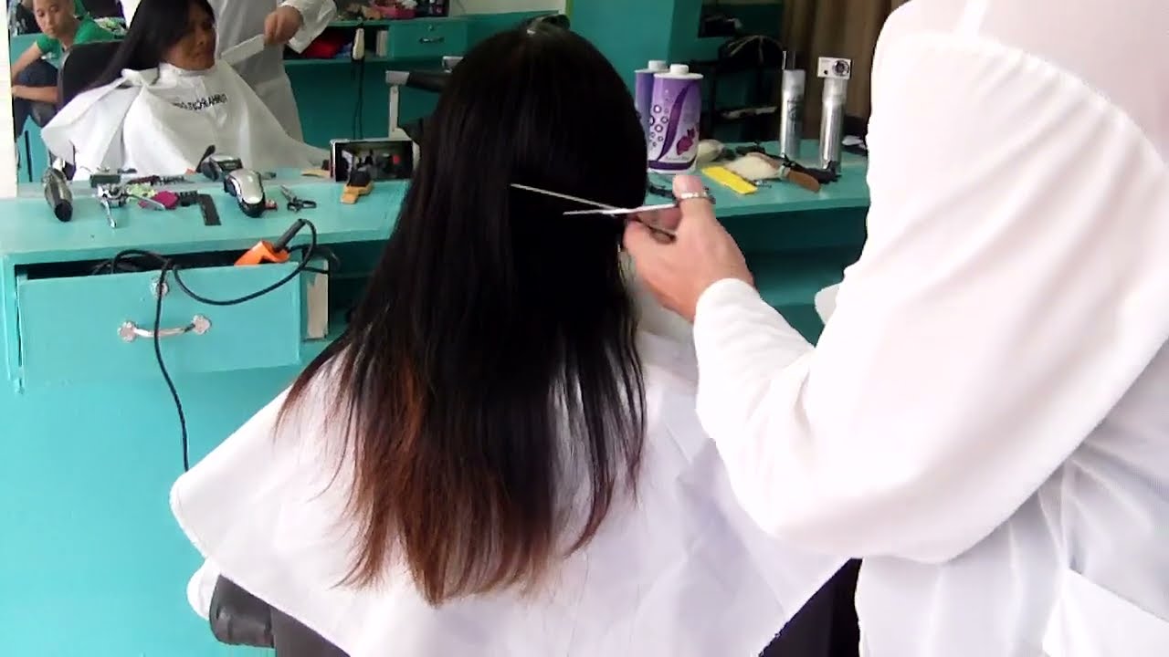 Lady's long hair forced cut and clipper headshave ✂️
