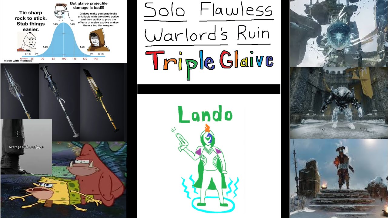 Solo Flawless Warlords Ruin Triple Glaive