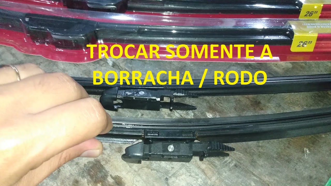 COMO TROCAR SOMENTE A BORRACHA / RODO DA PALHETA LIMPADOR PARABRISA