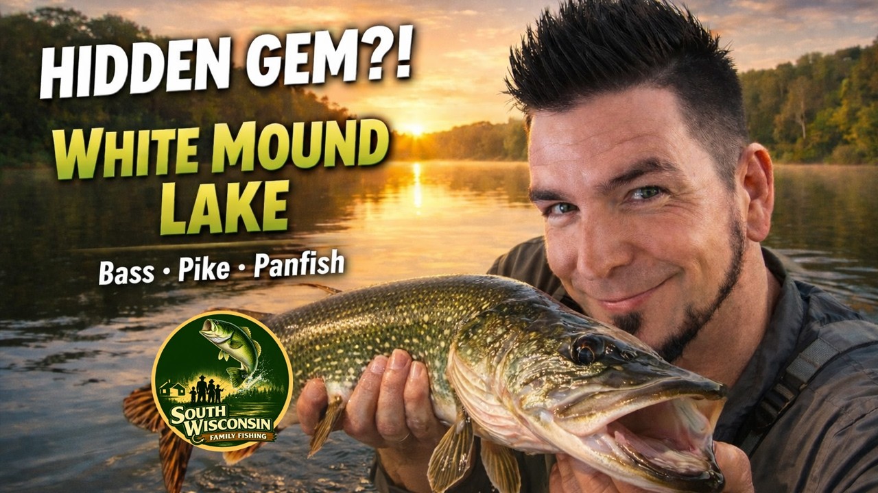 🎣 White Mound Lake WI: Bass, Pike & Panfish From Shore! 😳