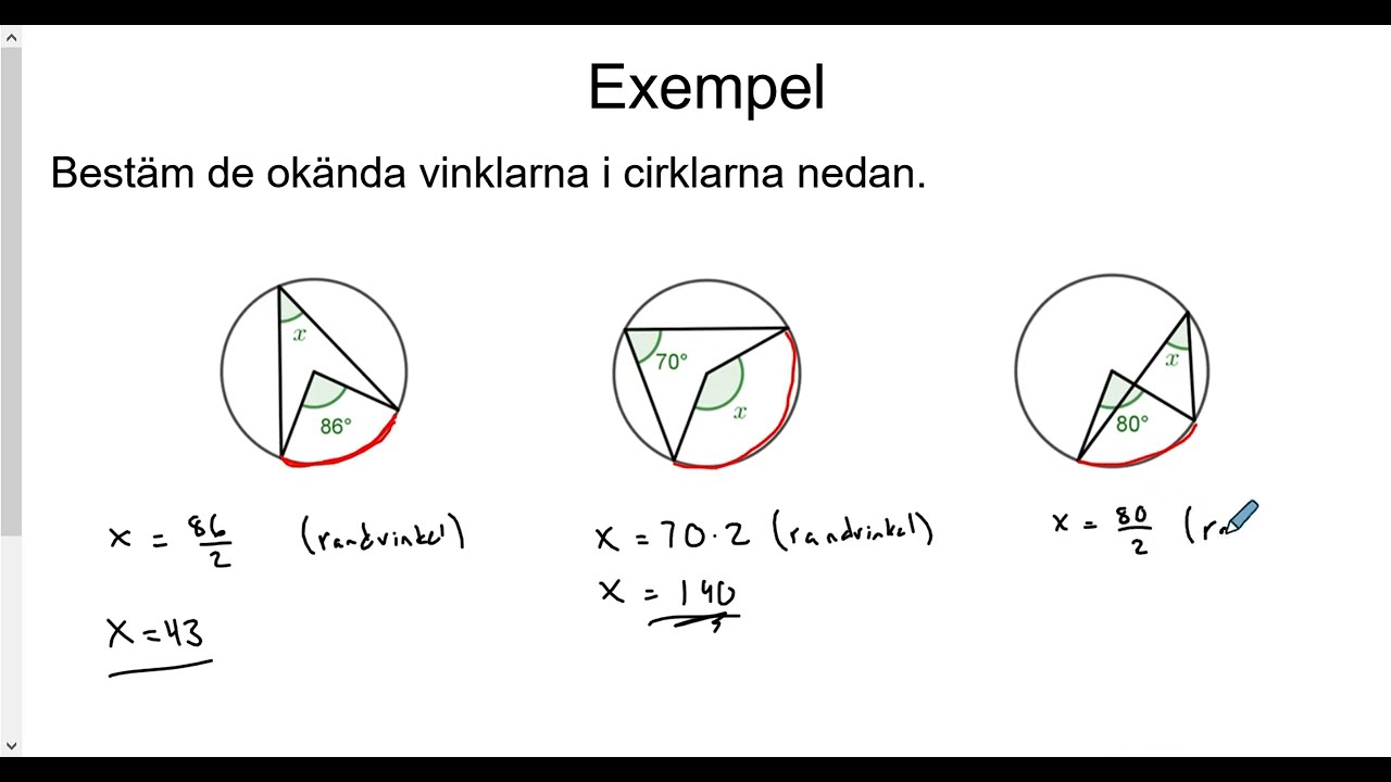 Matematik 2b: Geometri - repetition