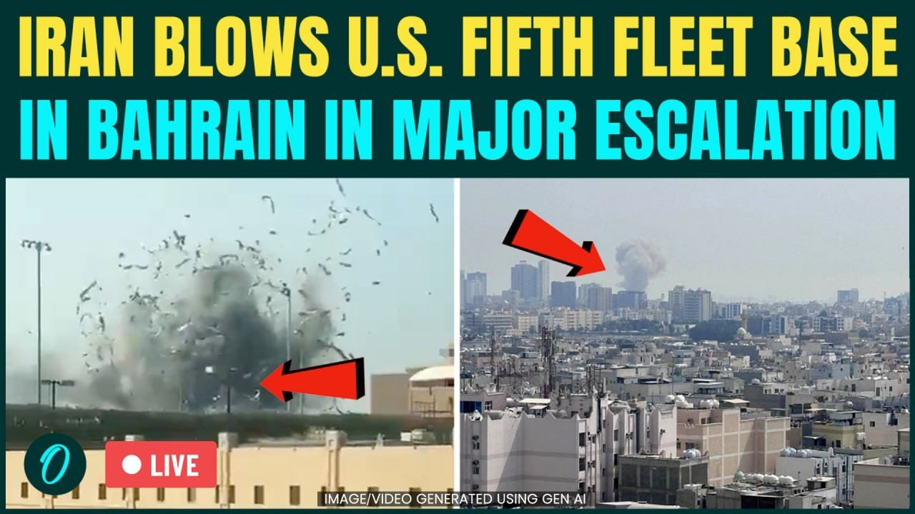 US Base Under Attack LIVE: Iran POUNDS U.S. Naval Base in Bahrain With Ballistic Missiles |Iran LIVE