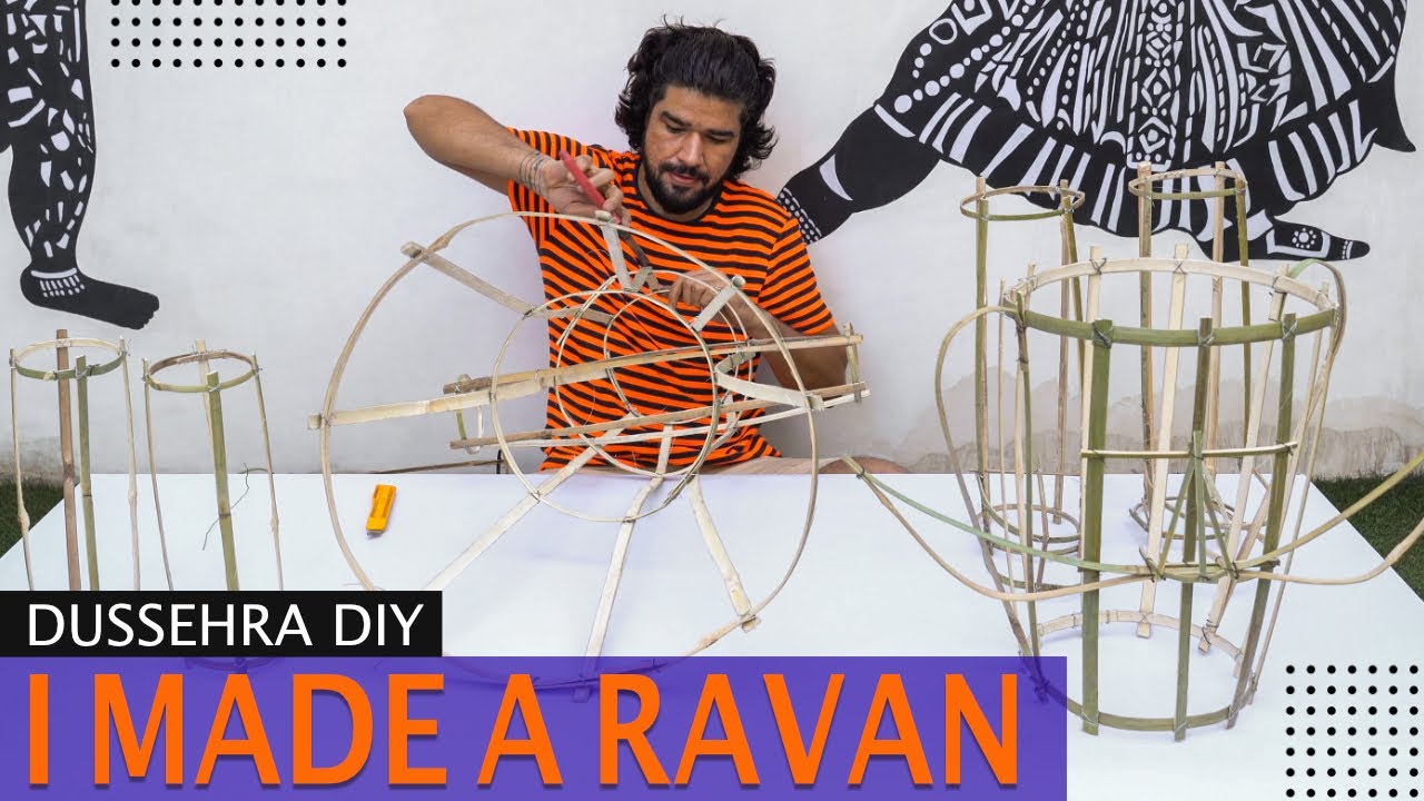 घर पर रावण कैसे बनाएं | Ravan Kaise Banate Hain | I Made A Ravan At Home - Design Yogi