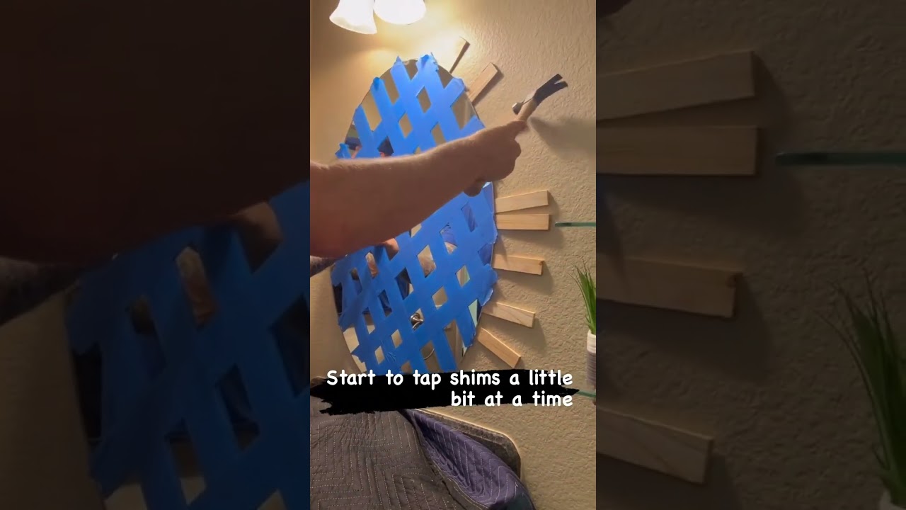 Removing Glued Mirror From Wall