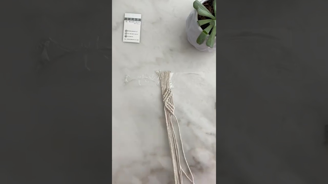 Aprende a hacer un separador de libros de macramé en 5 minutos #diy