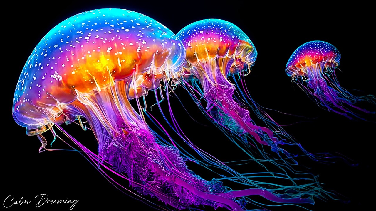 Jellyfish Aquarium • Sleep Therapy for Mind & Body • Gentle Ocean Tones to Ease Anxiety #18