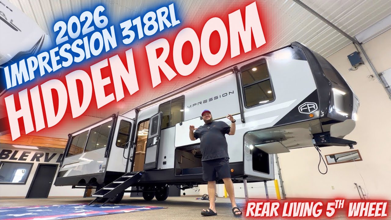 Hidden Room + Desk + Rear Living RV! 2026 Impression 318RLVIEW